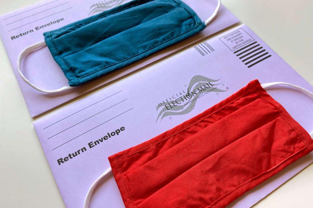 face masks on mail in ballots 2020 election