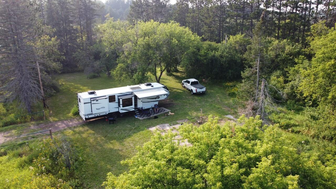 The fifth-wheel camper from which I am leading a remote team